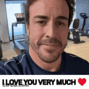 Man Taking Selfie In Gym Saying I Love You Very Much GIF