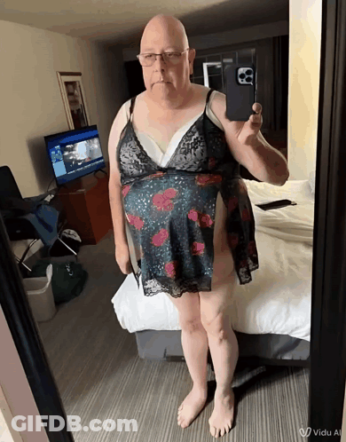 Man Taking Selfie In Mirror Vidu Al GIF