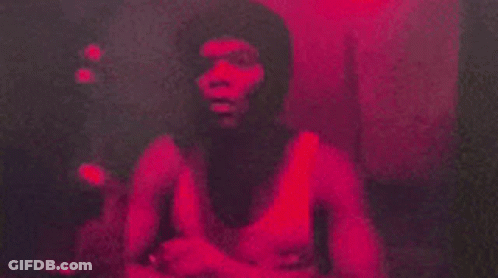 Man Taking Selfie In Mirror With Red Light GIF