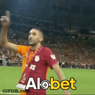 Man Taking Selfie On Soccer Field Alobet GIF