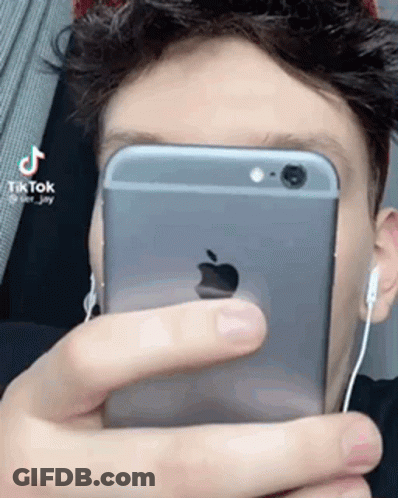 Man Taking Selfie With IPhone GIF