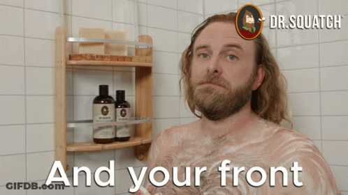 Man Taking Shower And Your Front GIF