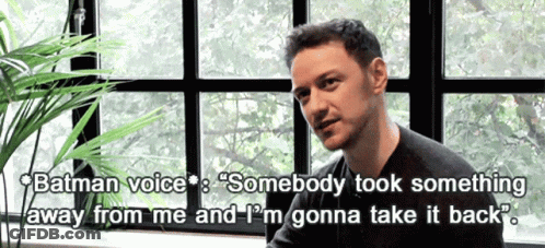 Man Talking About Batman Voice GIF