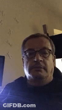 Man Talking About Blender And Heart Pulse GIF