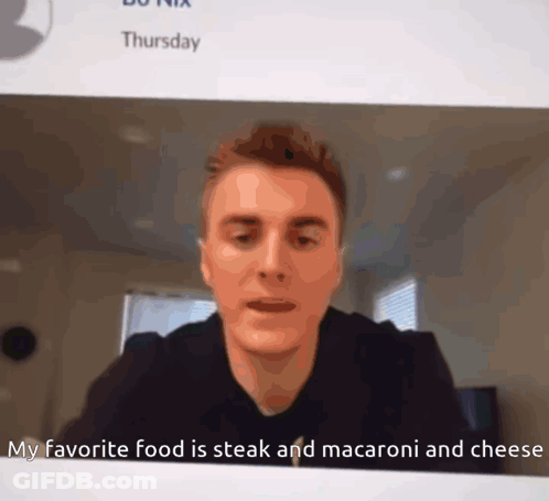 Man Talking About Favorite Food GIF