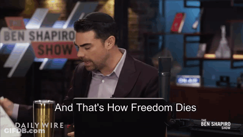 Man Talking About Freedom GIF