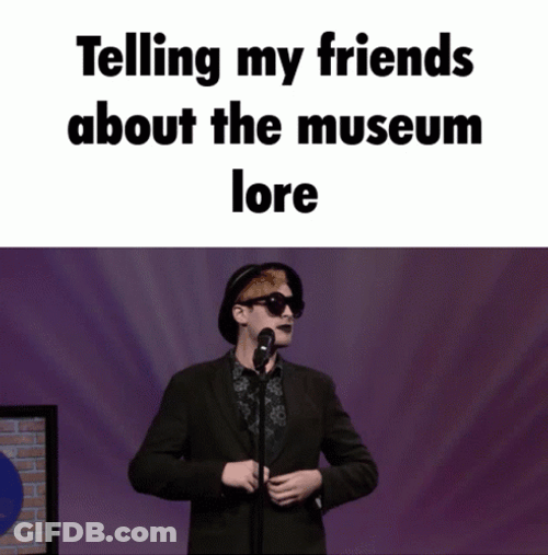 Man Talking About Museums GIF