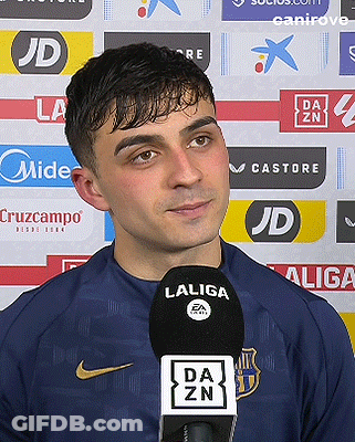 Man Talking Into La Liga Microphone In Nike Shirt GIF