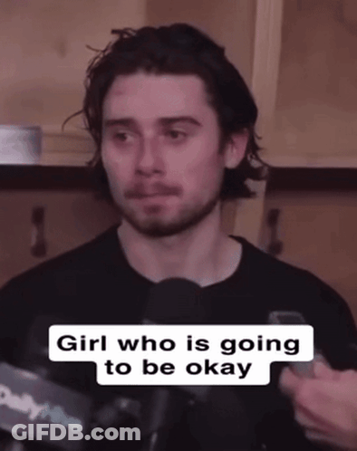 Man Talking Into Microphone Girl Will Be Okay GIF