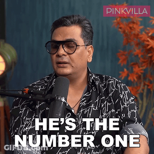 Man Talking Into Microphone He's The Number One GIF