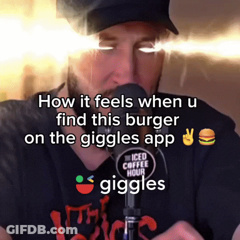 Man Talking Into Microphone How It Feels When U Find Burger GIF