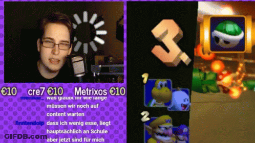 Man Talking Into Microphone Next To Video Game GIF