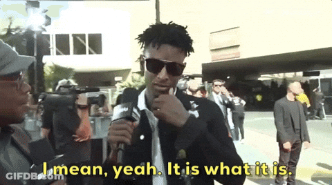 Man Talking Into Microphone Saying I Mean Yeah It Is What It Is GIF