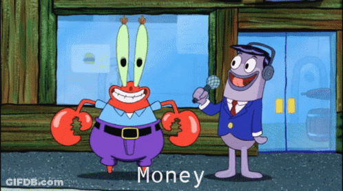 Man Talking Into Microphone Saying Money GIF