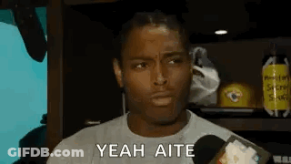 Man Talking Into Microphone Saying Yeah Aite GIF