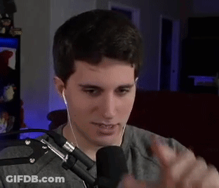 Man Talking Into Microphone With Headphones GIF