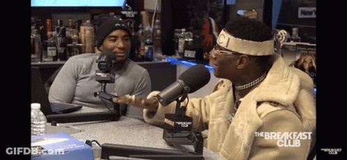 Man Talking Into Microphone With The Breakfast Club GIF