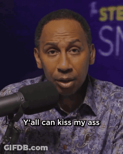 Man Talking Into Microphone Y All Can Kiss My Ass GIF