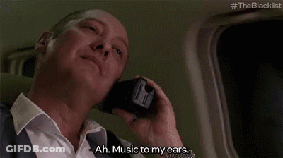 Man Talking On Cell Phone Ah Music To My Ears GIF