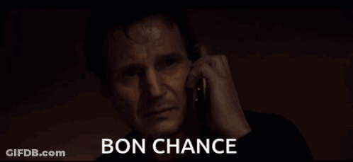 Man Talking On Cell Phone Bon Chance GIF