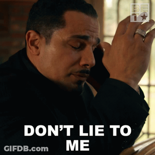 Man Talking On Cell Phone Do Not Lie GIF