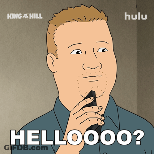 Man Talking On Cell Phone Helloooo GIF