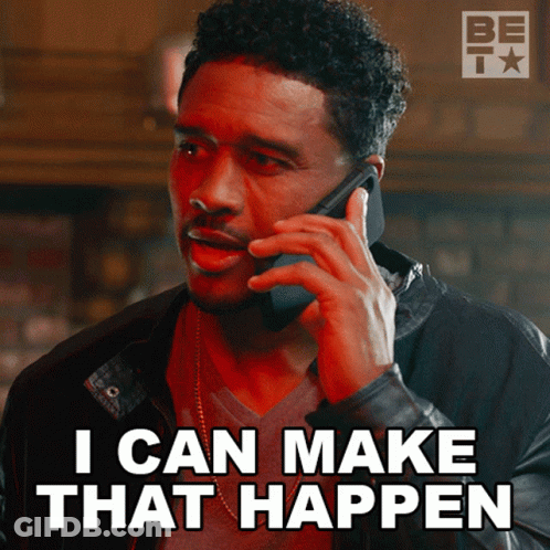 Man Talking On Cell Phone I Can Make That Happen GIF