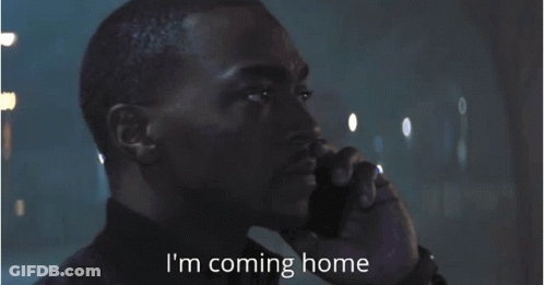 Man Talking On Cell Phone I M Coming Home GIF