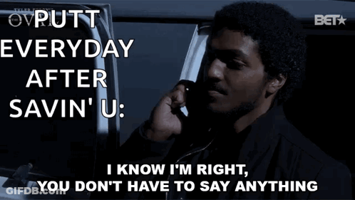 Man Talking On Cell Phone Saying I Know I'm Right GIF