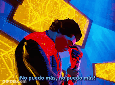 Man Talking On Cell Phone Saying No Puedo Mas GIF