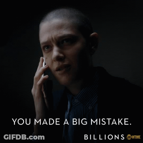 Man Talking On Cell Phone Saying You Made A Big Mistake Billions GIF