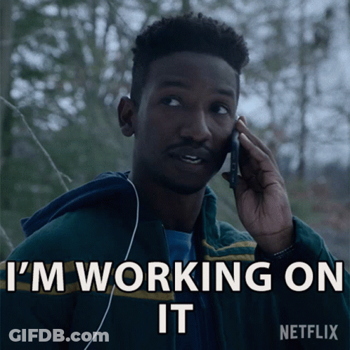 Man Talking On Cell Phone Working GIF