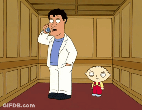 Man Talking On Cellphone Next To Boy GIF