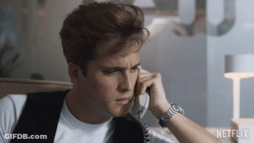 Man Talking On Phone Netflix Logo GIF