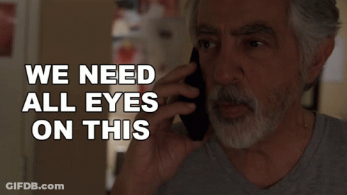 Man Talking On Phone We Need All Eyes On This GIF