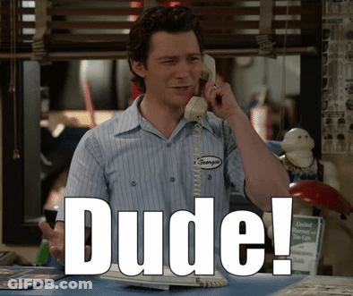 Man Talking On Phone With Dude Shirt GIF