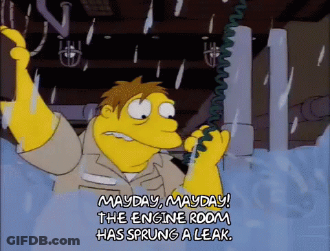 Man Talking On Telephone Mayday Mayday GIF