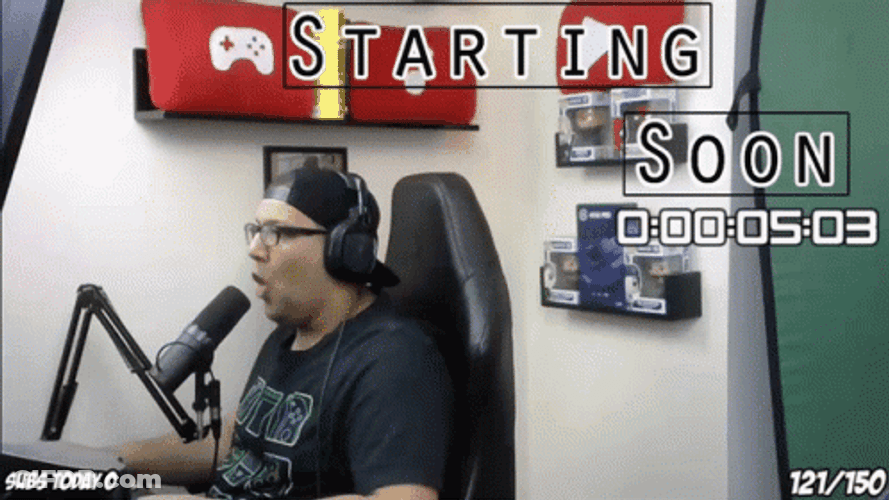 Man Talking Starting Soon GIF