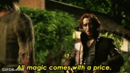 Man Talking To Another Man All Magic Comes With A Price GIF