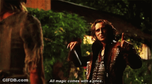 Man Talking To Another Man All Magic Comes With A Price GIF