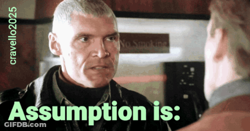 Man Talking To Another Man Assumption GIF