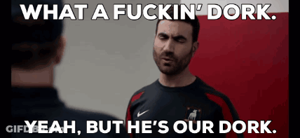 Man Talking To Another Man What A Fuckin Dork GIF