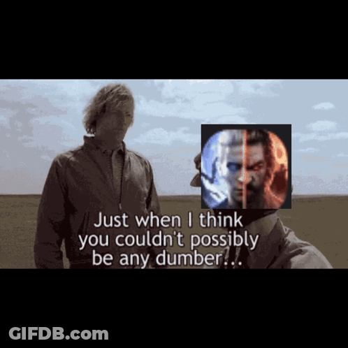 Man Talking To Another Man With Picture In Background GIF