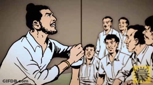 Man Talking To Men With Amara Ghitta Kail GIF