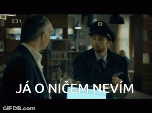 Man Talking To Police Officer Ja O Nicem Nevim GIF