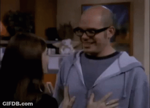 Man Talking To Woman Saying Chicken Pot GIF