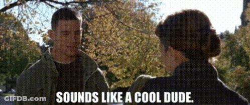Man Talking To Woman Saying Sounds Like A Cool Dude GIF