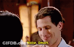 Man Talking To Woman Says Noice Smrt GIF