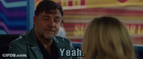 Man Talking To Woman Says Yeah GIF