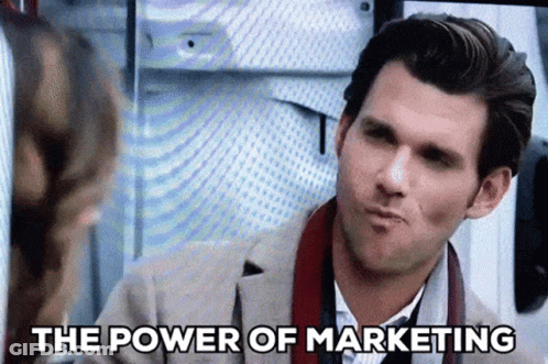 Man Talking To Woman The Power Of Marketing GIF